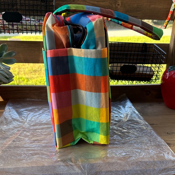 BAGGU Madras Small Cloud Carry On Bag - Picture 2 of 5